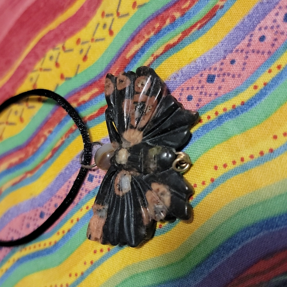 Native American butterfly necklace